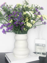 Load image into Gallery viewer, Original Hand-made Ceramic Vase - White Textured Vase With Wiggle - Truly One Of A Kind
