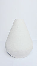 Load image into Gallery viewer, Original Hand-made Ceramic Vase - White Textured Vase With Tear Drop - Truly One Of A Kind
