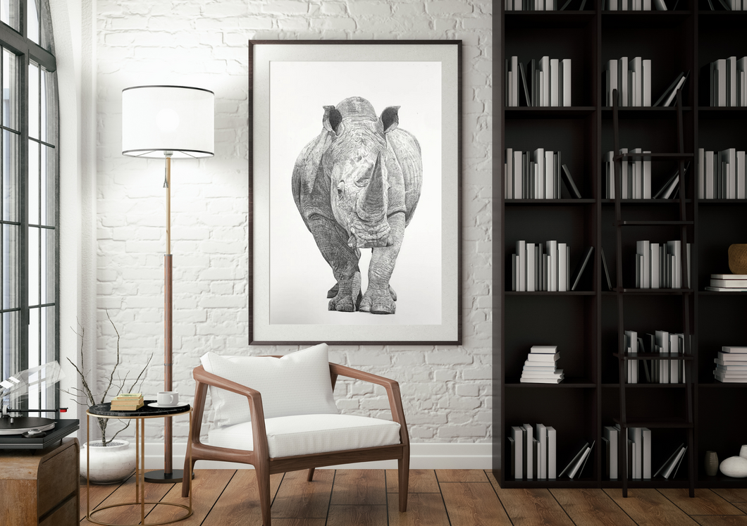 The Rhino - AJ Lawson - Original Australian Art